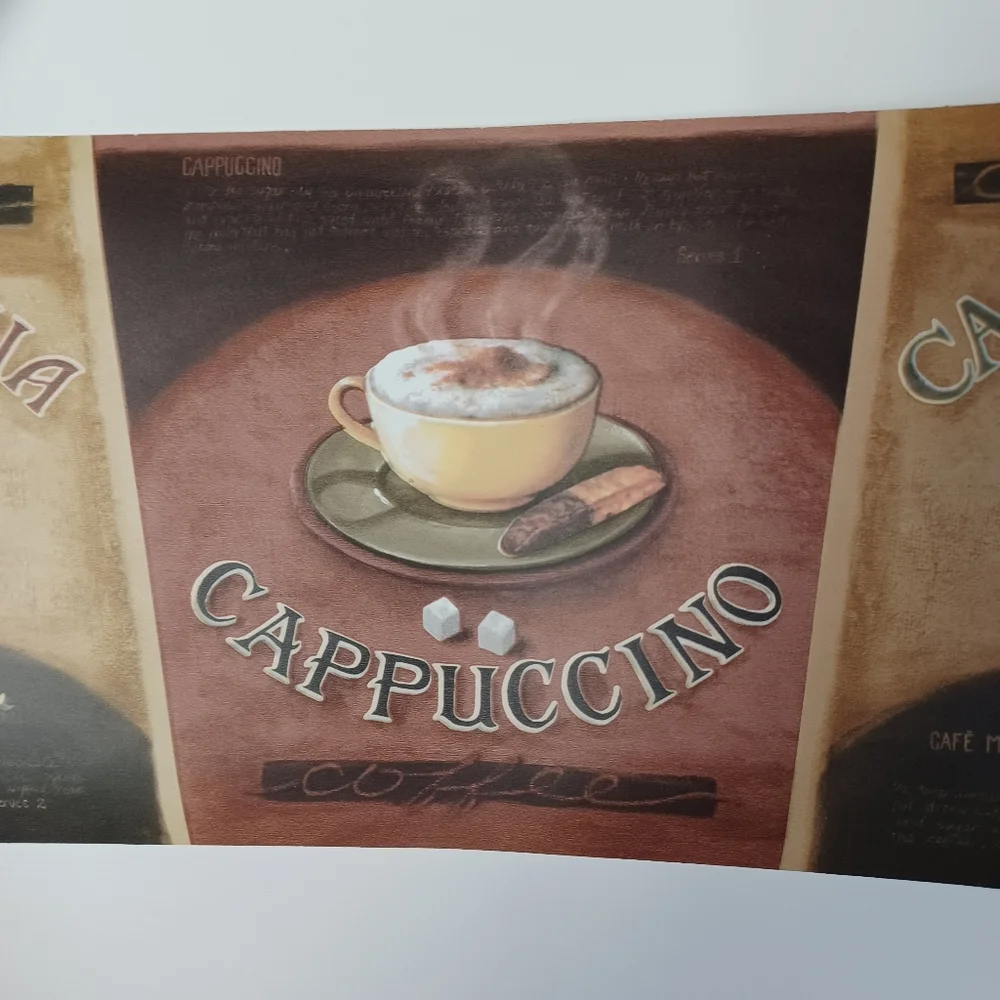 Wallpaper Border Café Coffee Cappuccino 2 rolls